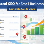 local seo for small businesses guide showing google maps results and seo ranking growth