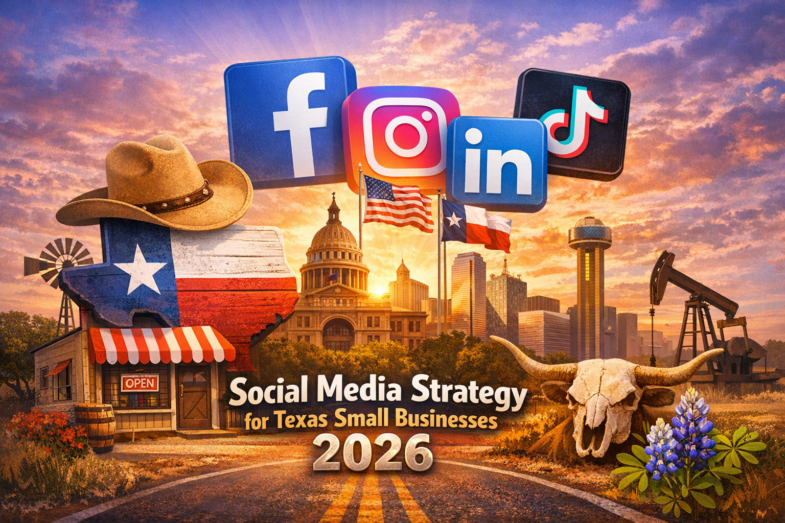 social media tips small businesses Texas 2026